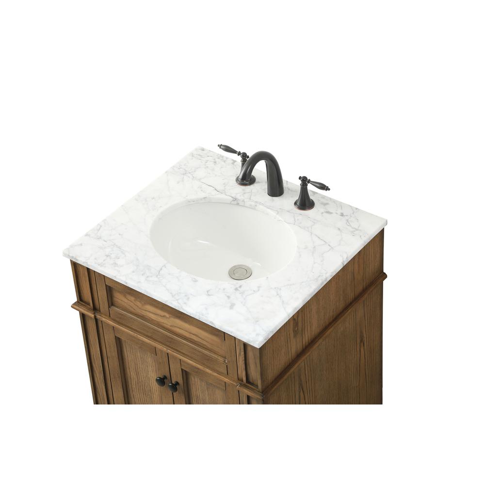 24 inch Single bathroom vanity in driftwood. Picture 10