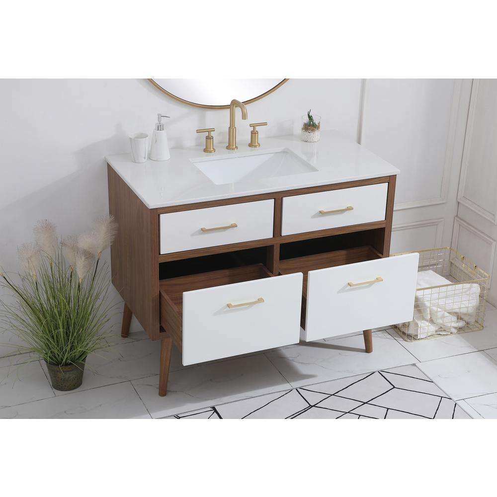 42 inch bathroom vanity in White. Picture 3