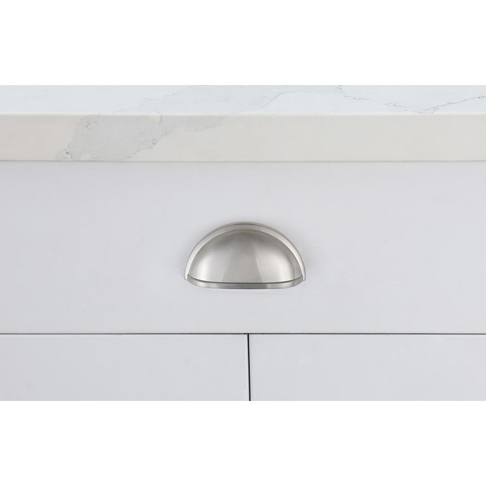 Atticus 3" Center to Center Brushed Nickel Cup Bar Pull Multipack (set of 10). Picture 6