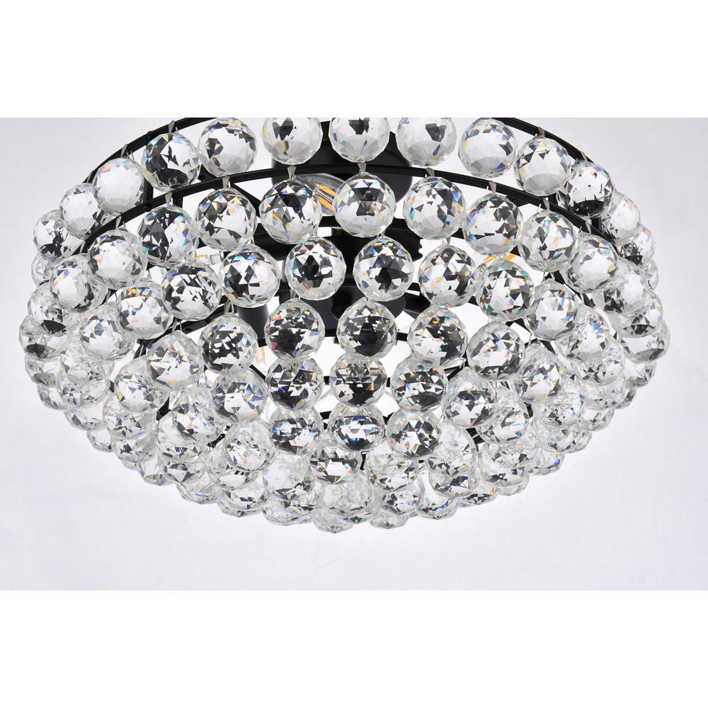 Savannah 20 inch flush mount in black. Picture 3