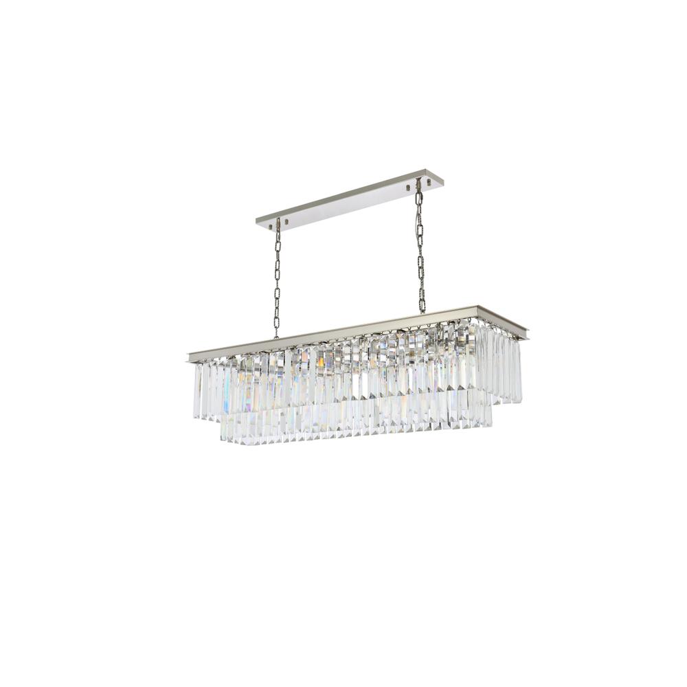 Sydney 12 light polished nickel Chandelier Clear Royal Cut Crystal. Picture 6