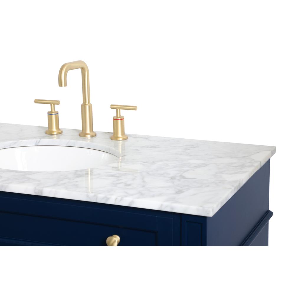 42 inch Single bathroom vanity in blue. Picture 11