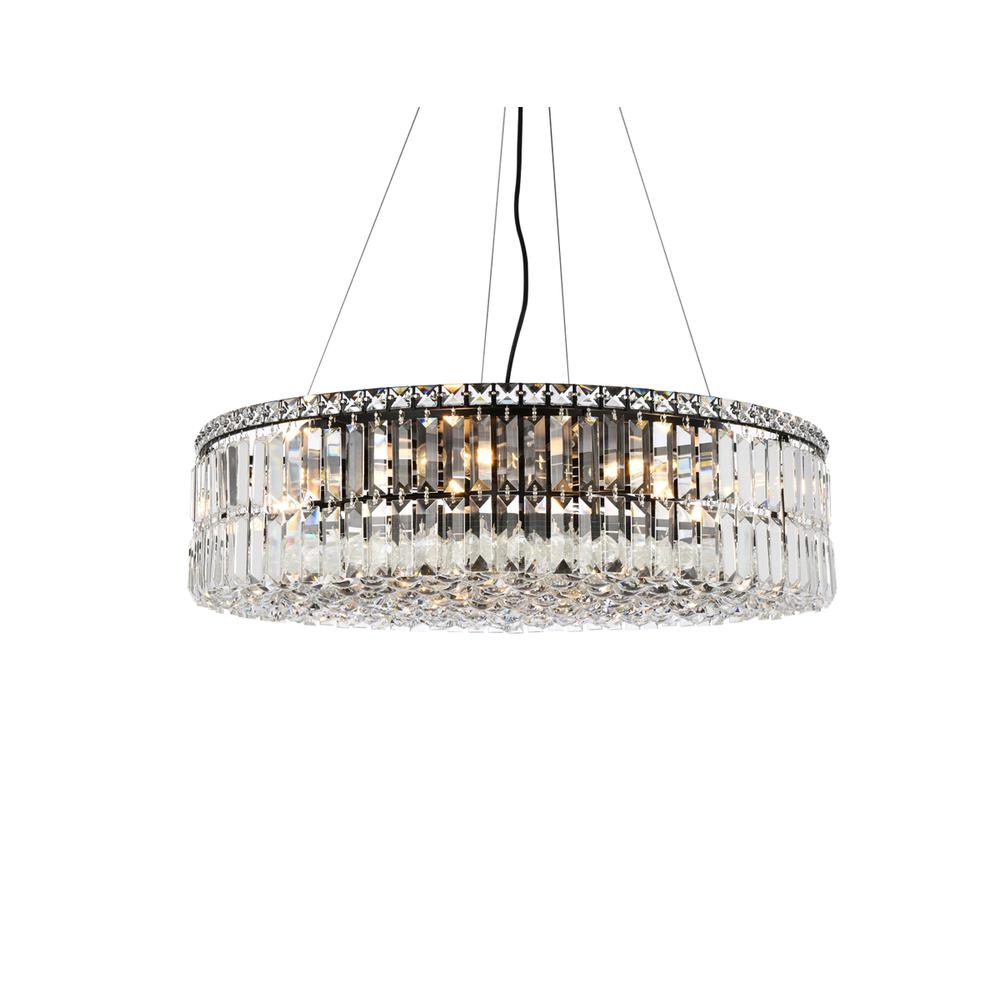 Maxime 28 inch black chandelier. Picture 2