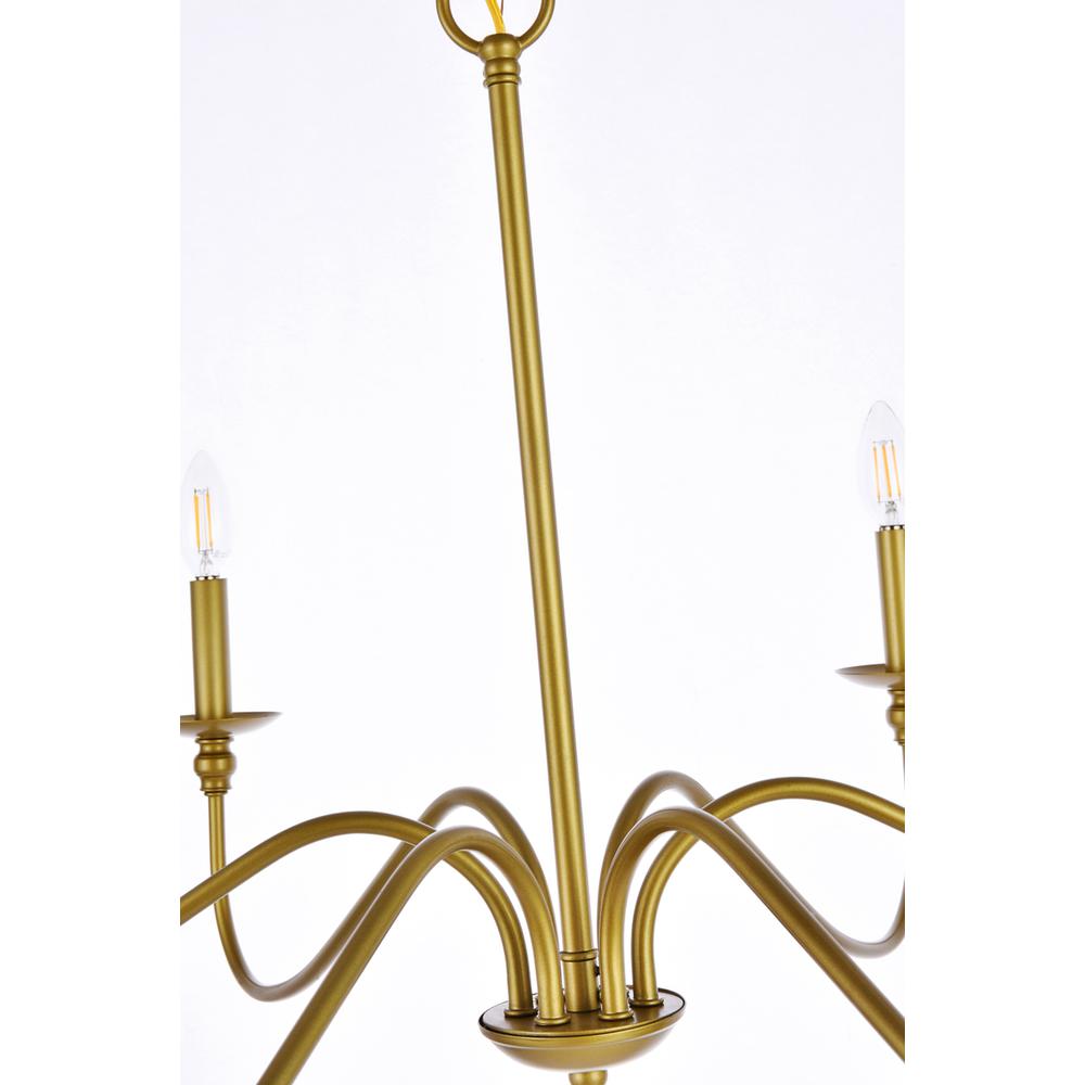 Rohan 6 lights brass chandelier. Picture 4