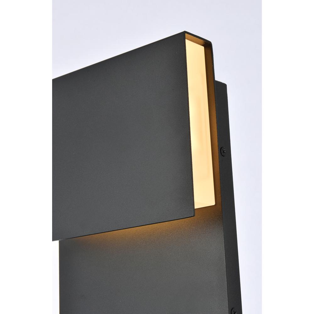 Raine Integrated LED wall sconce  in black. Picture 2