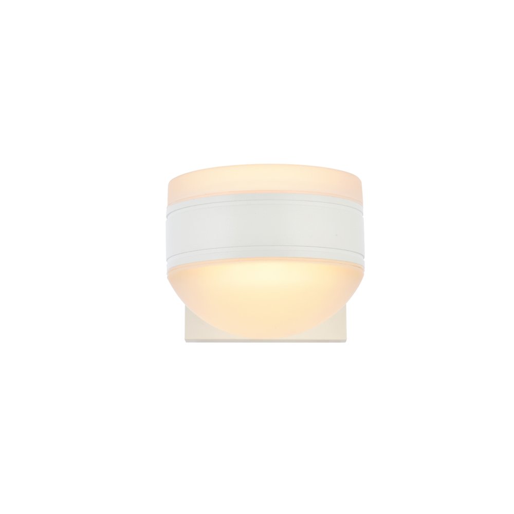 Raine Integrated Led Wall Sconce In White. Picture 1
