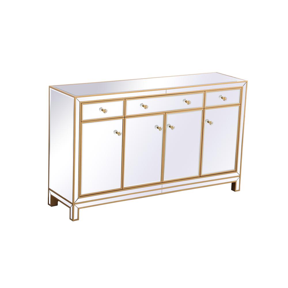 Reflexion 60 in. mirrored credenza in gold. Picture 5