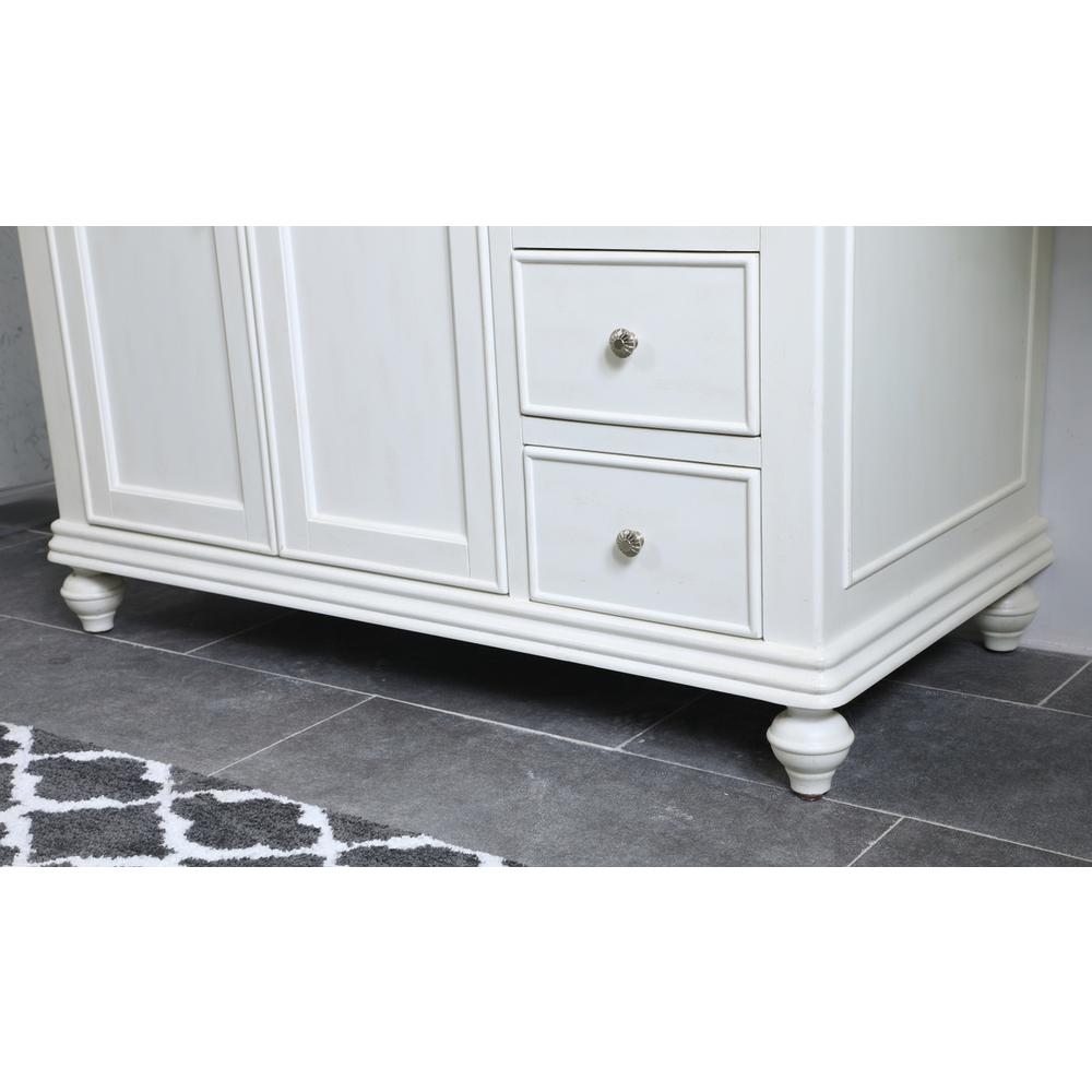 42 inch Single Bathroom vanity in antique white. Picture 6