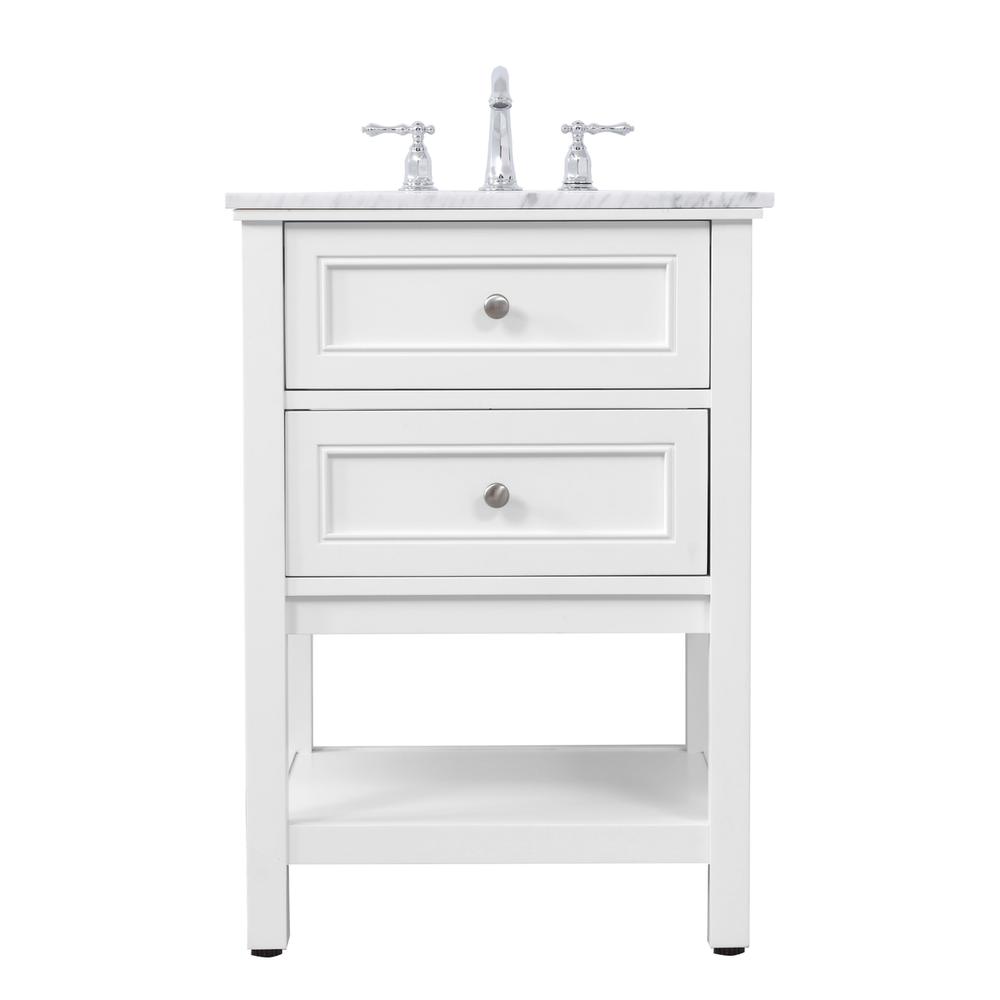 42 in. Single bathroom vanity set in White. Picture 1