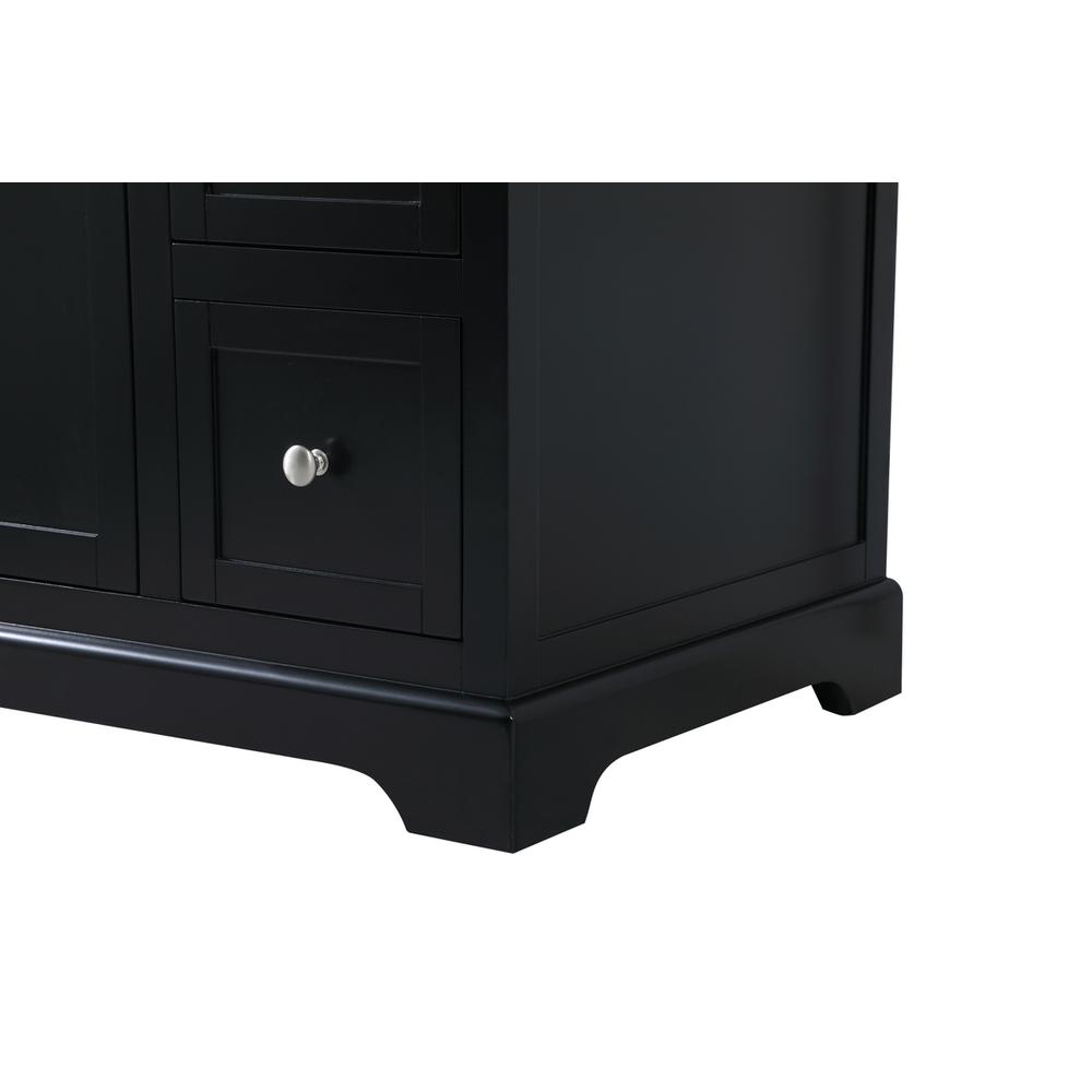 48 inch Single bathroom vanity in black with backsplash. Picture 13