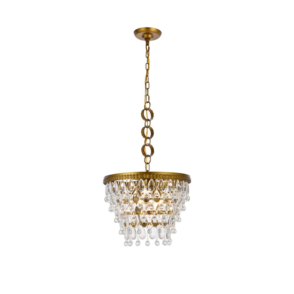 Nordic 4 lights brass pendant. Picture 1