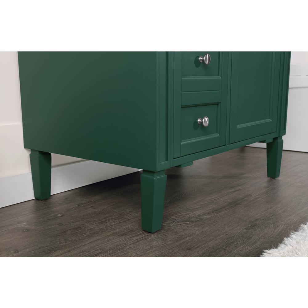 32 inch Single bathroom vanity in green. Picture 6