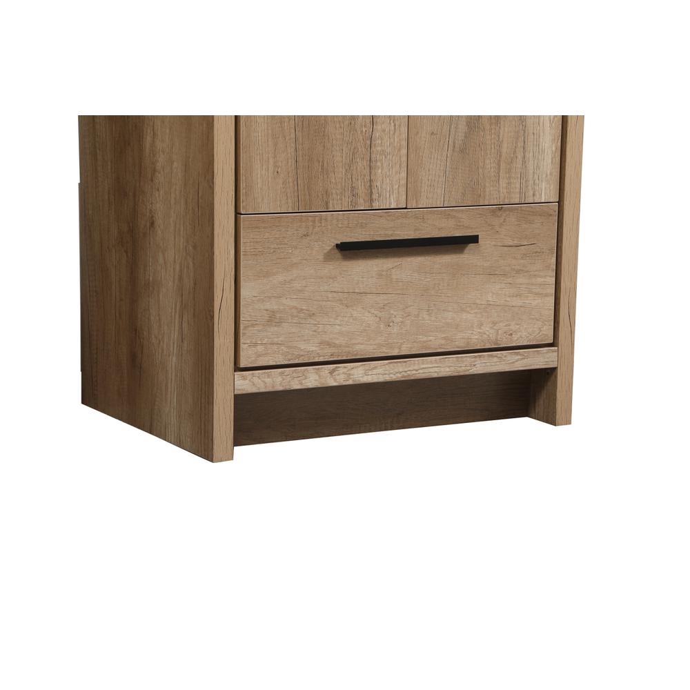 24 inch Single bathroom vanity in natural oak. Picture 13