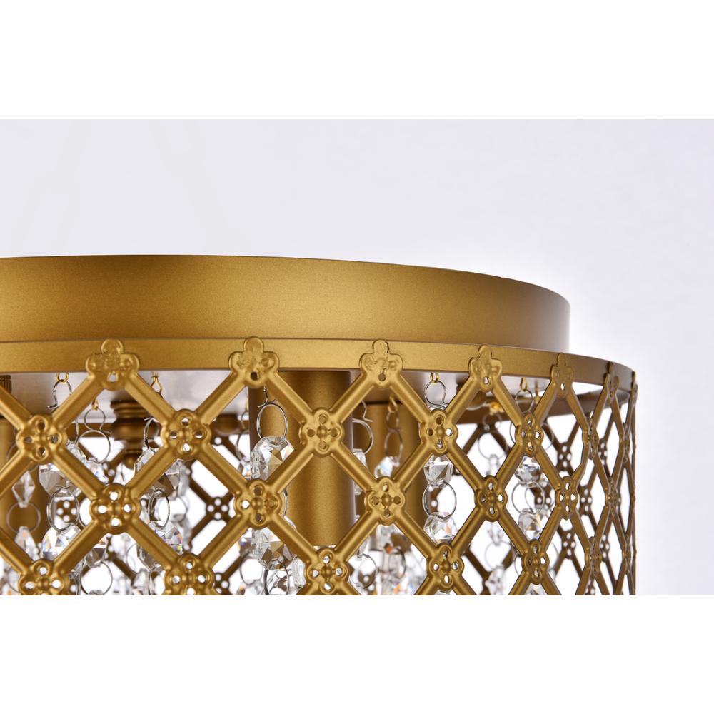 Tully 4 lights brass flush mount. Picture 5