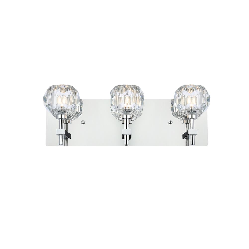 Graham 3 Light Wall Sconce in Chrome. Picture 1