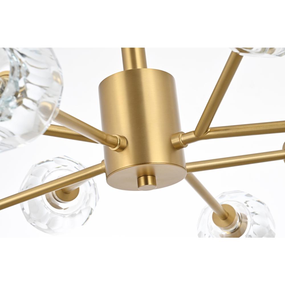 Graham 8 Light Pendant in Gold. Picture 5