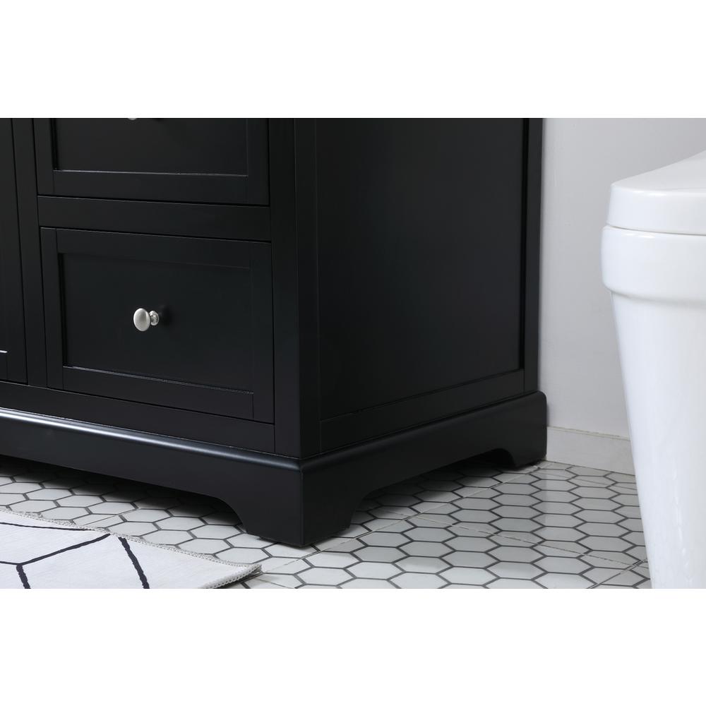 60 inch Single bathroom vanity in black. Picture 6