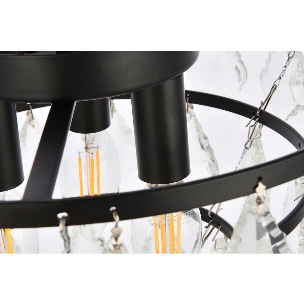 Ella 12 inch flush mount in black. Picture 5