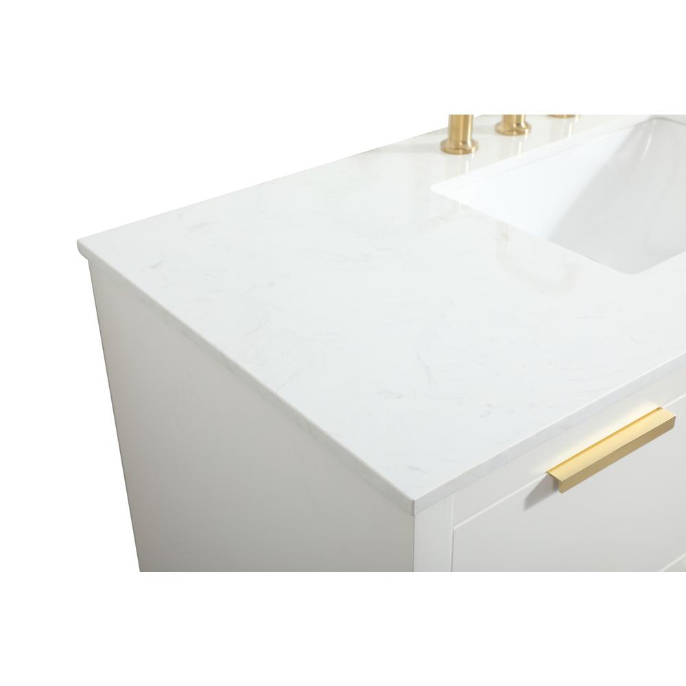 48 inch Single bathroom vanity in white. Picture 11