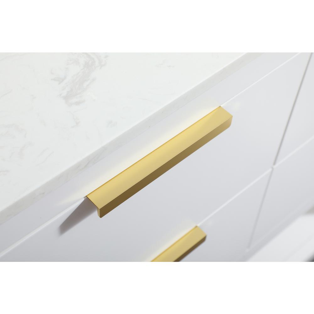 36 inch Single bathroom vanity in white with backsplash. Picture 12