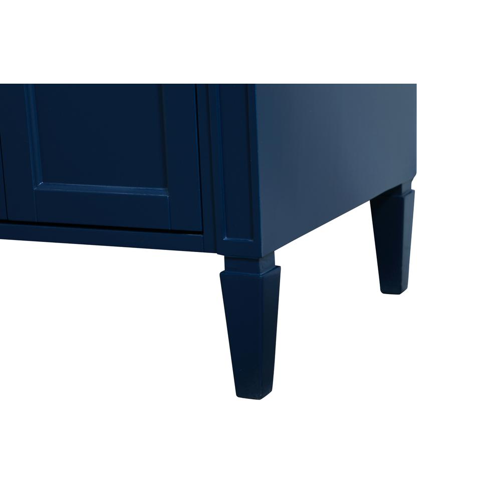 36 inch Single bathroom vanity in blue. Picture 11
