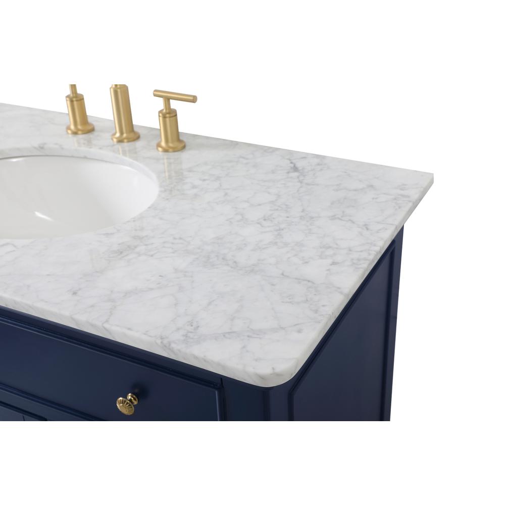 42 inch Single bathroom vanity in blue. Picture 11