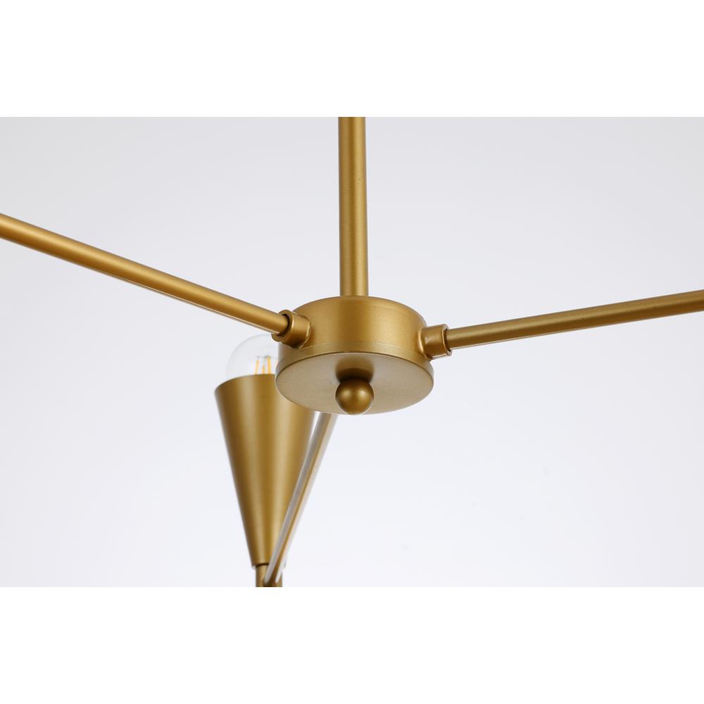 Cade 34 inch pendant in brass. Picture 3