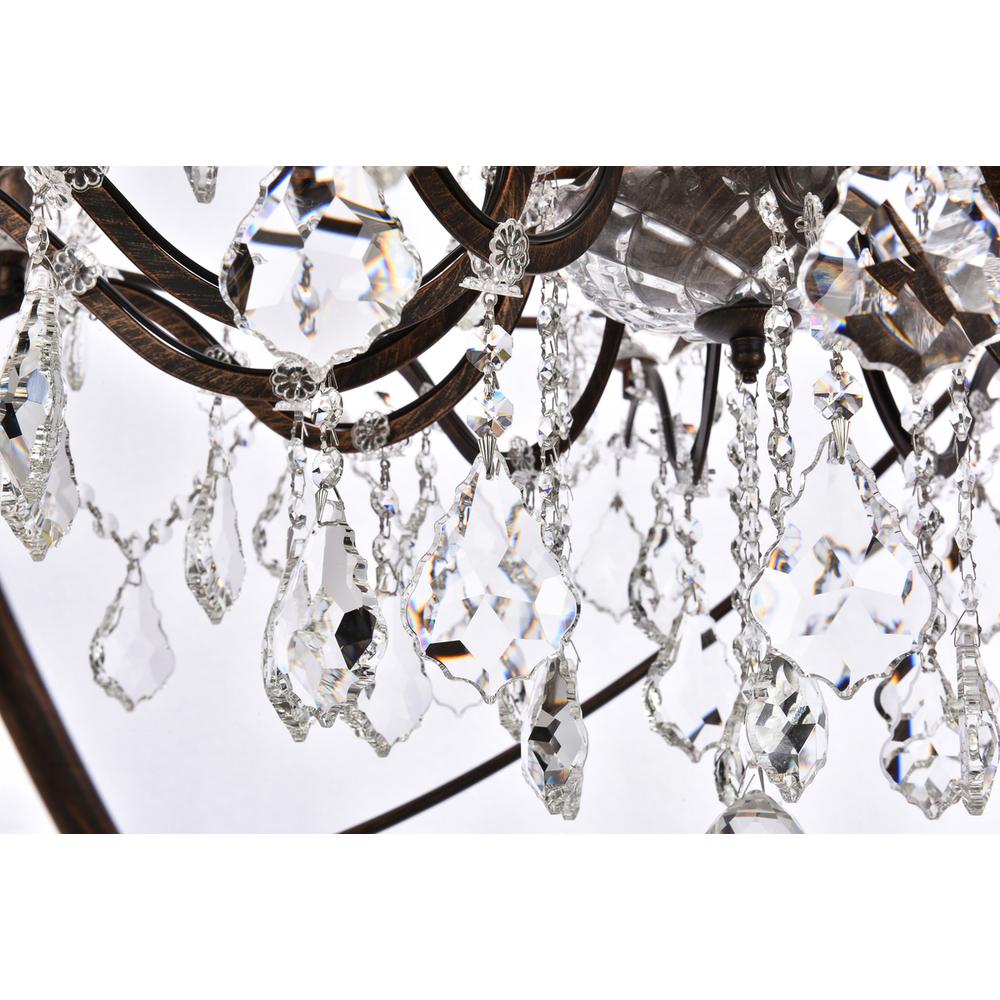 Geneva 18 light Dark Bronze Chandelier Clear Royal Cut crystal. Picture 3