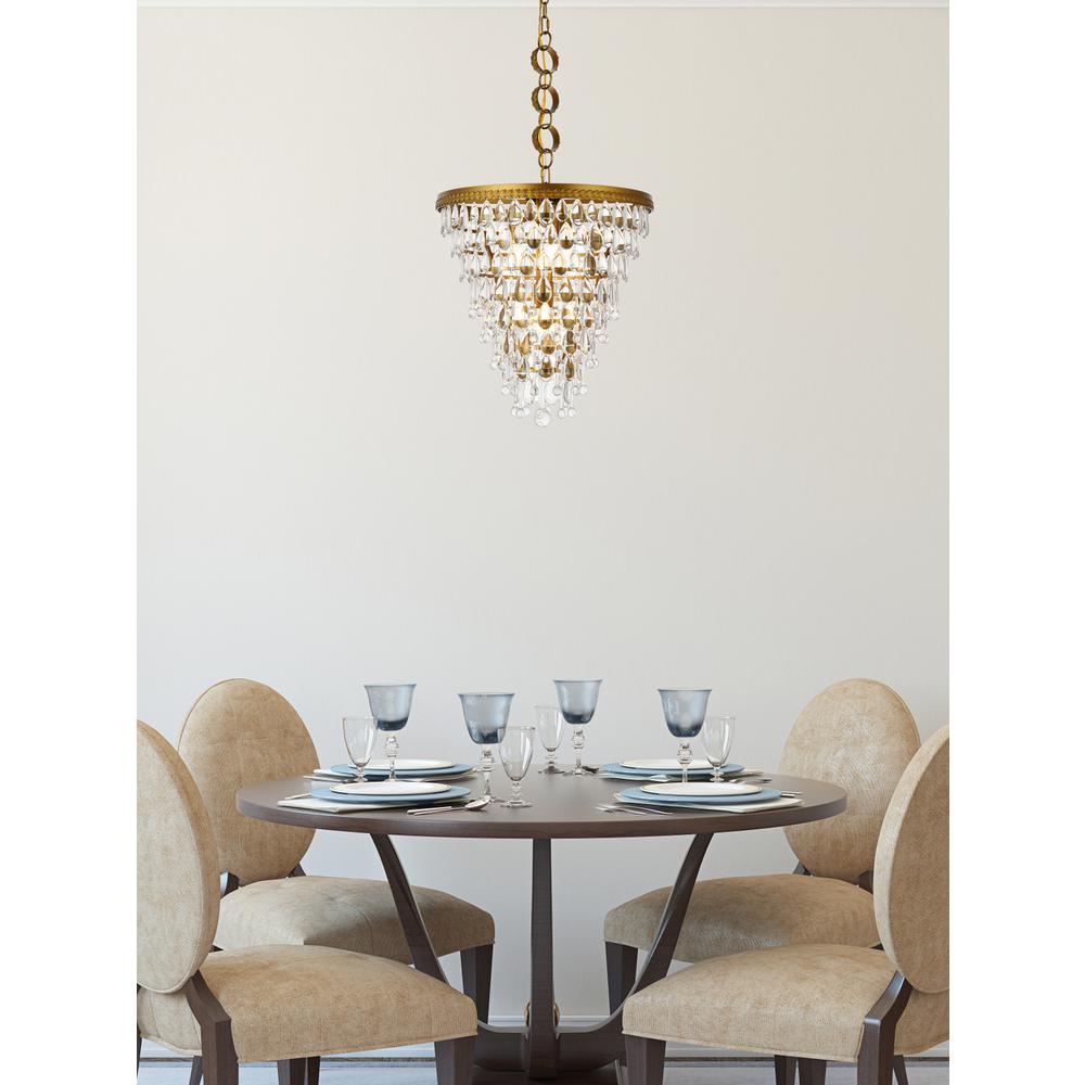 Nordic 5 lights brass pendant. Picture 7