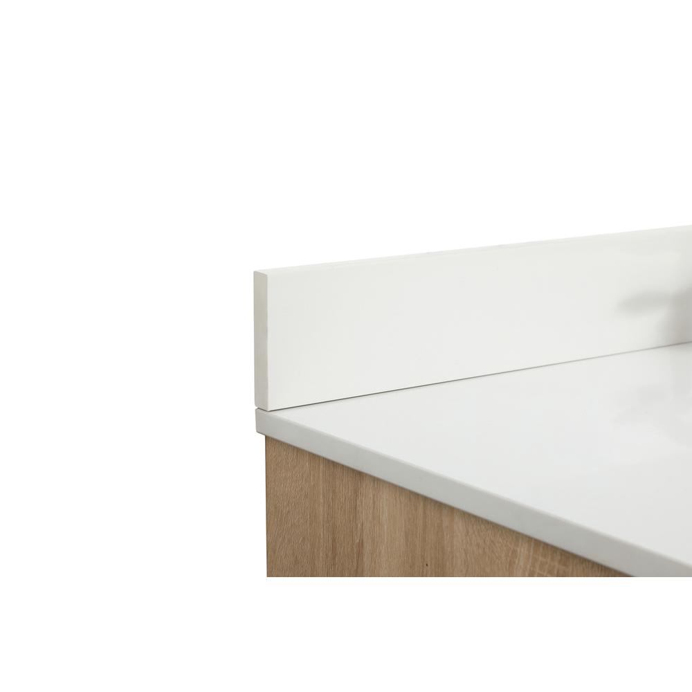 42 inch Single bathroom vanity in mango wood with backsplash. Picture 11