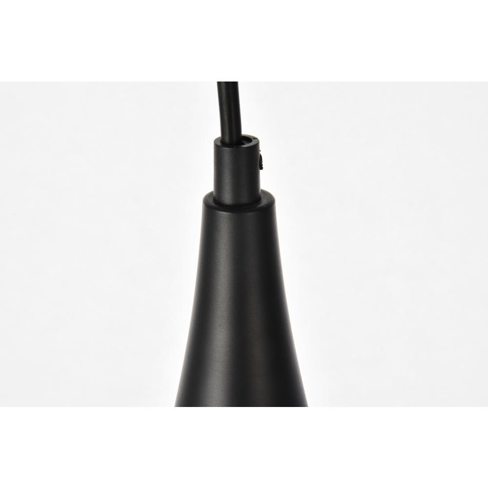 Nora Collection Pendant D6in H11.5in Lt:1 Black finish. Picture 5