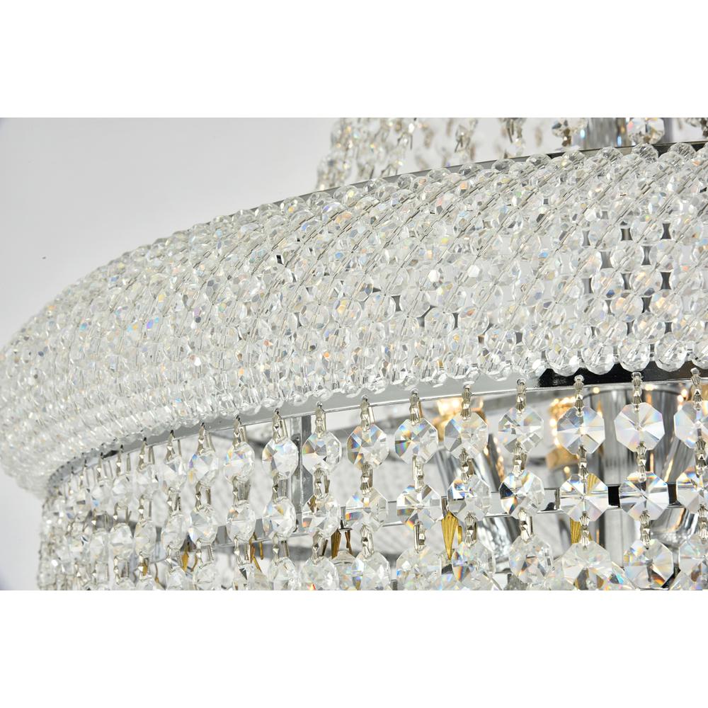 Primo 32 light Chrome Chandelier Clear Royal Cut Crystal. Picture 3