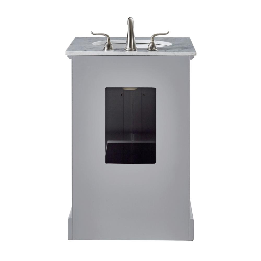 24 In. Single Bathroom Vanity Set In Light Grey. Picture 8
