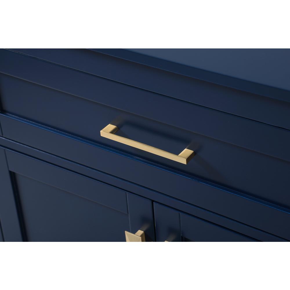 30 Inch Wide Bathroom Storage Freestanding Cabinet In Blue. Picture 5