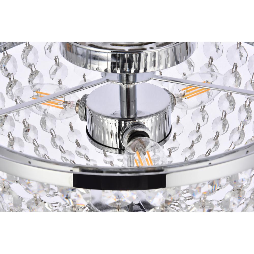 Cora 13 inch flush mount in chrome. Picture 5