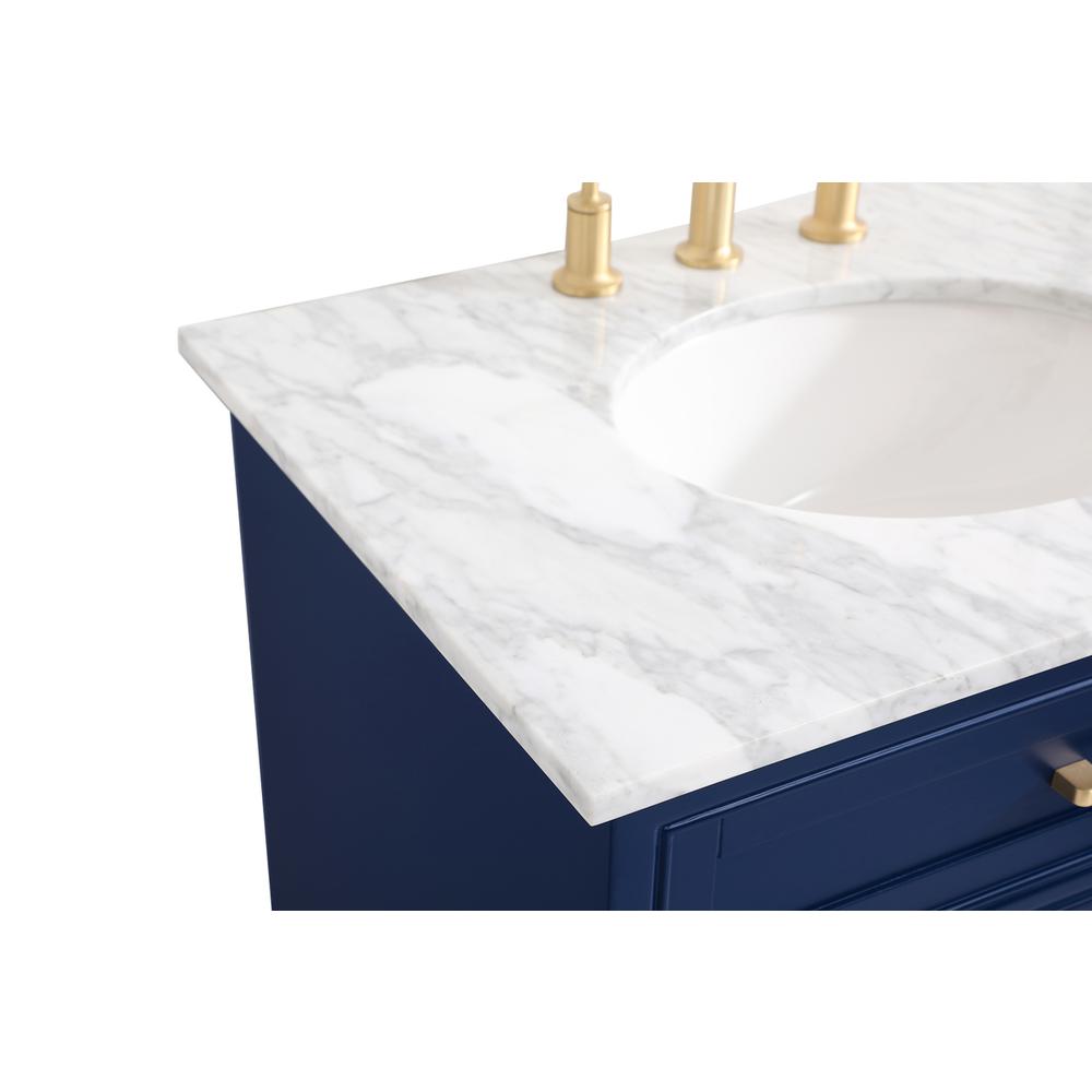 30 inch Single bathroom vanity in Blue. Picture 11