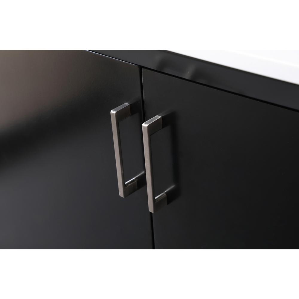 36 Inch SIngle Bathroom Vanity In Black. Picture 12