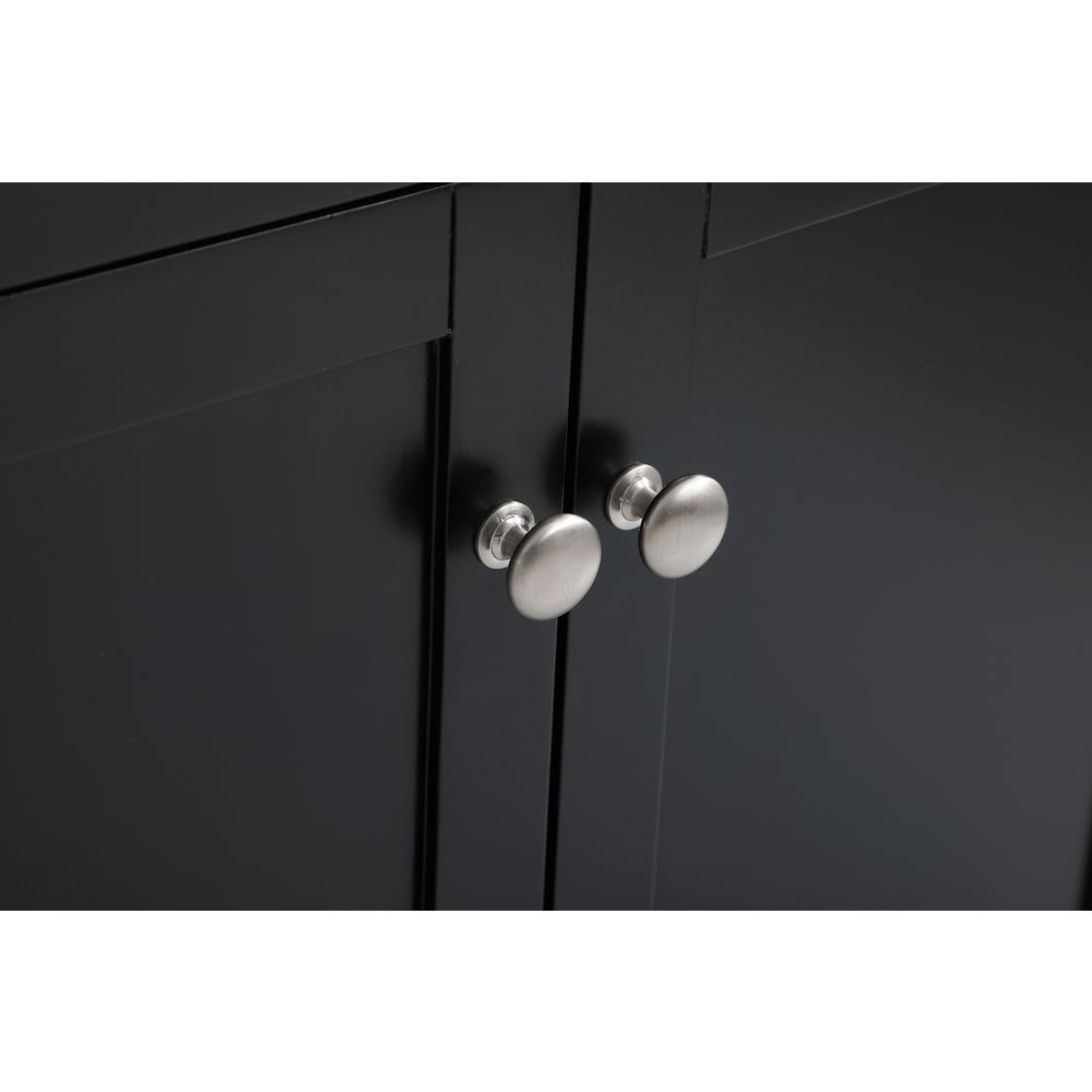 36 inch Single bathroom vanity in black with backsplash. Picture 12