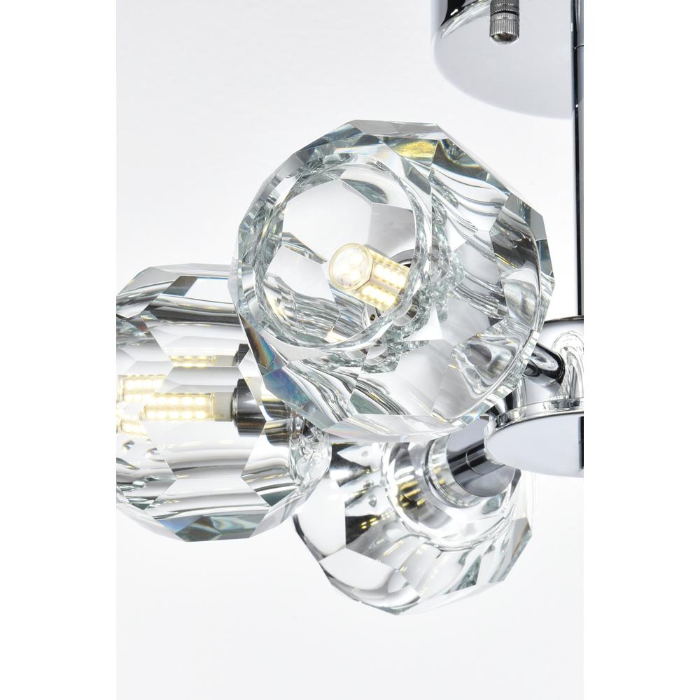 Eren 14 inch Flush Mount in Chrome. Picture 5