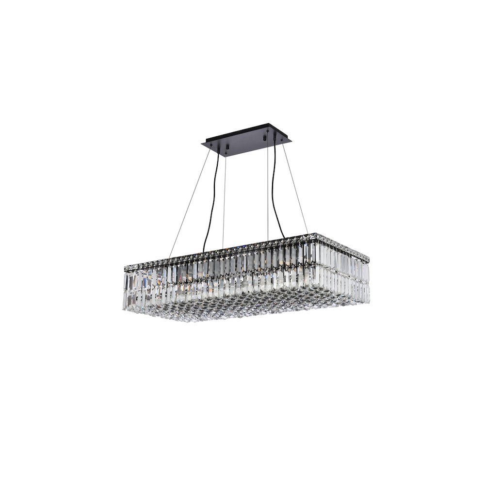 Maxime 36 Inch Black Chandelier. Picture 7