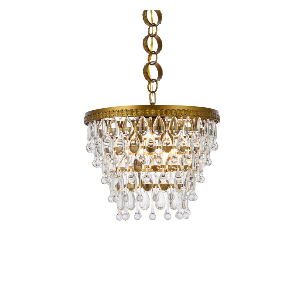 Nordic 4 lights brass pendant. Picture 2