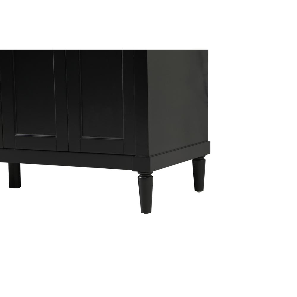 60 inch double bathroom vanity in black. Picture 13