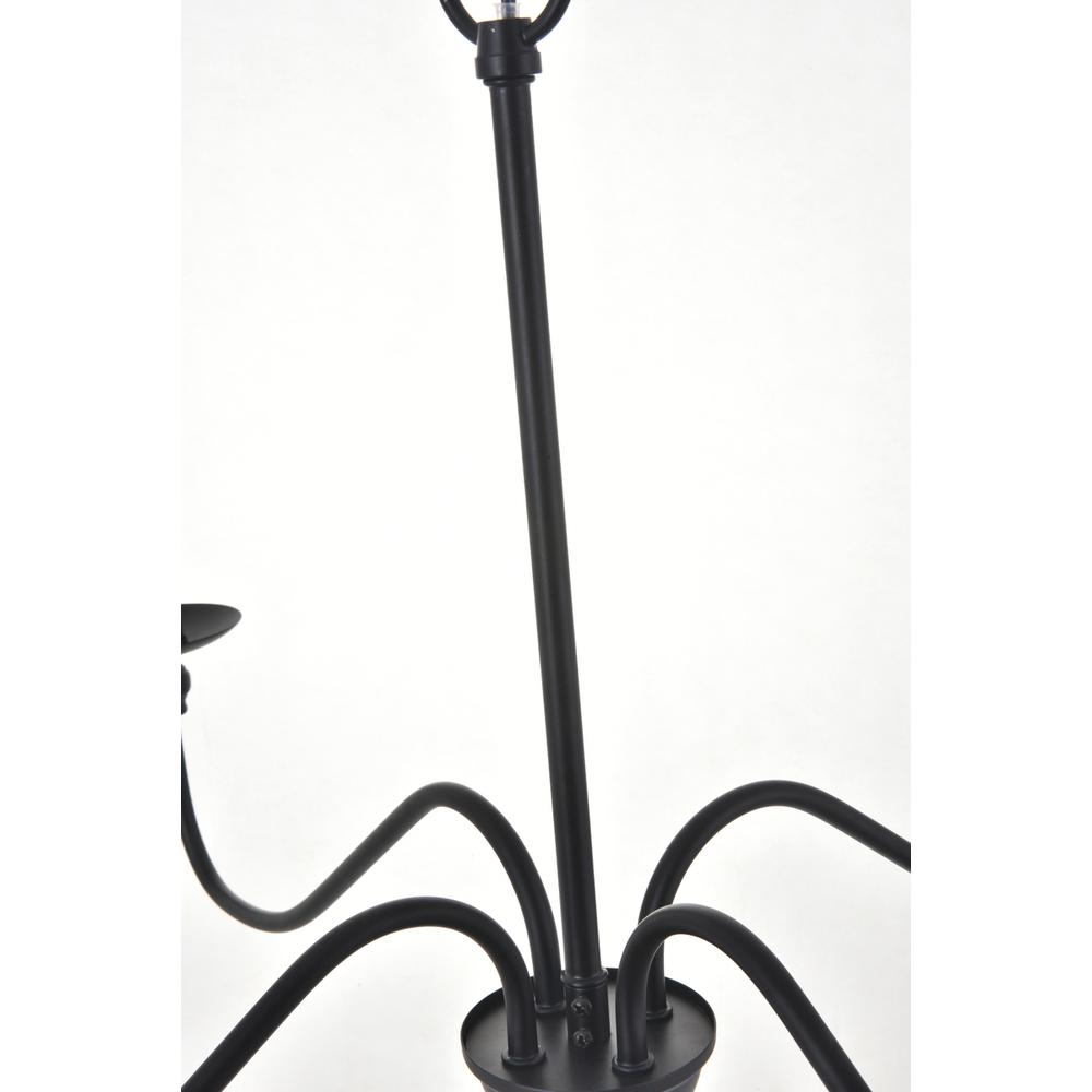 Rohan 4 light Matte Black Pendant. Picture 8