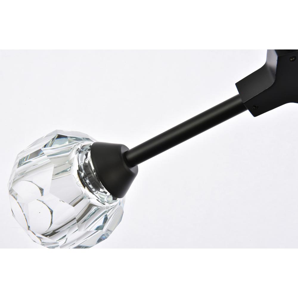 Zayne 4 Light Pendant in Black. Picture 4