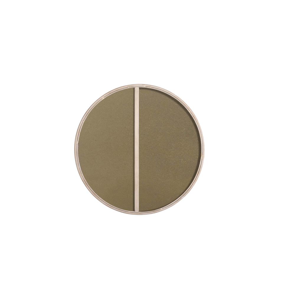 Metal frame Round Mirror 24 inch Silver finish. Picture 8