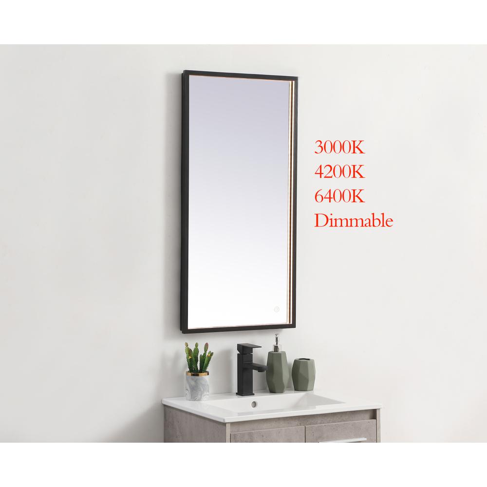 Pier 18x36 inch LED mirror with adjustable color temperature. Picture 2