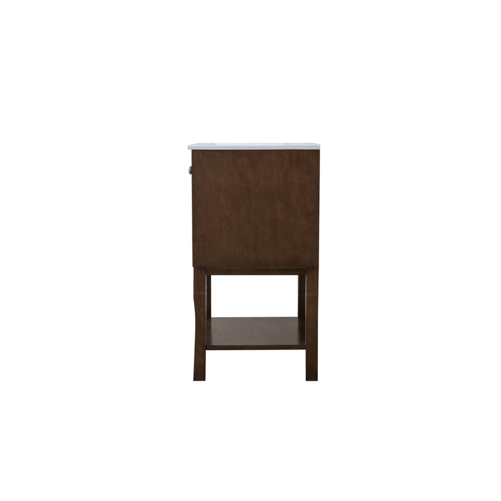 2 Doors Cabinet 24 In. X 18 In. X 34 In. In Antique Coffee. Picture 8