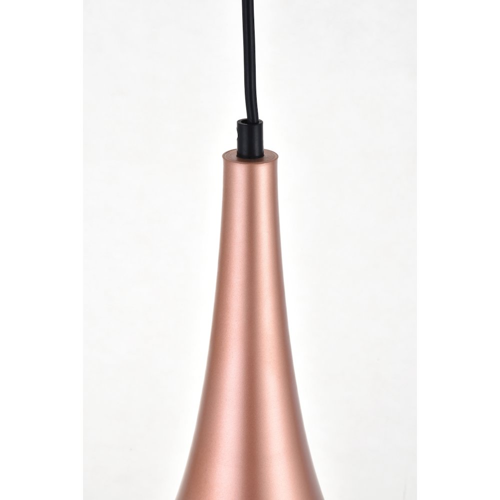 Nora 1 Light Honey Gold Pendant. Picture 5