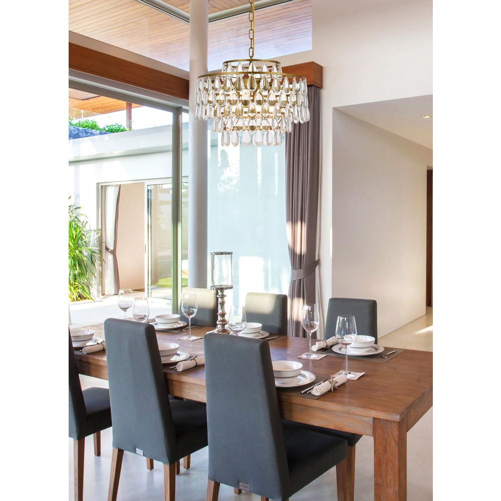 Mila 18 inch pendant in brass. Picture 8