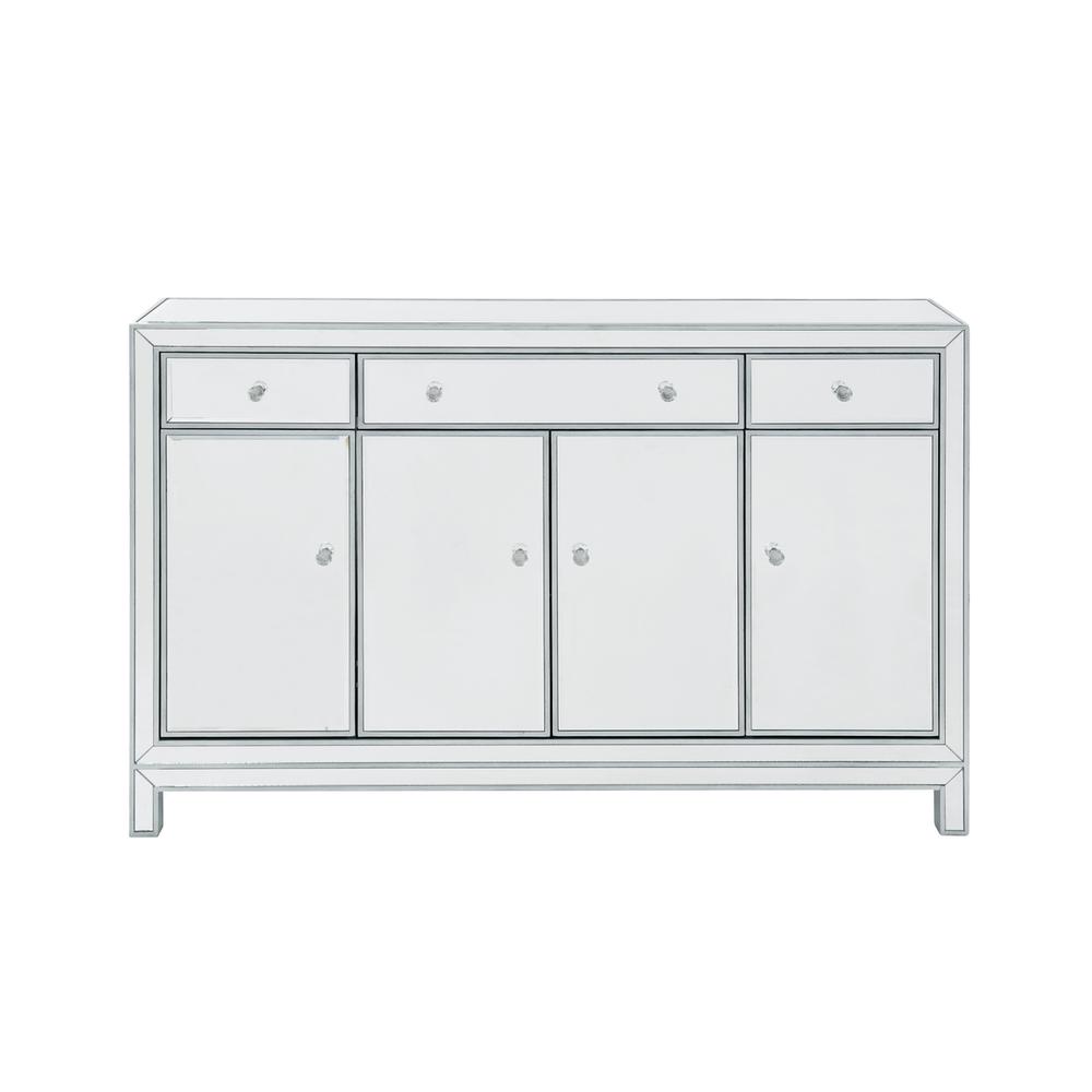 Buffet Cabinet 3 Drawers 4 Doors 56In. W X 13In. D X 36In. H In Antique. Picture 1